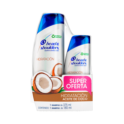 Kit Shampoo Head & Shoulders Hidratacin 375ml + 180ml