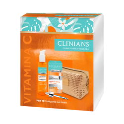 Kit Clinians Vitamina C Serum 30ml + Gel Limpiador 150ml + Neceser