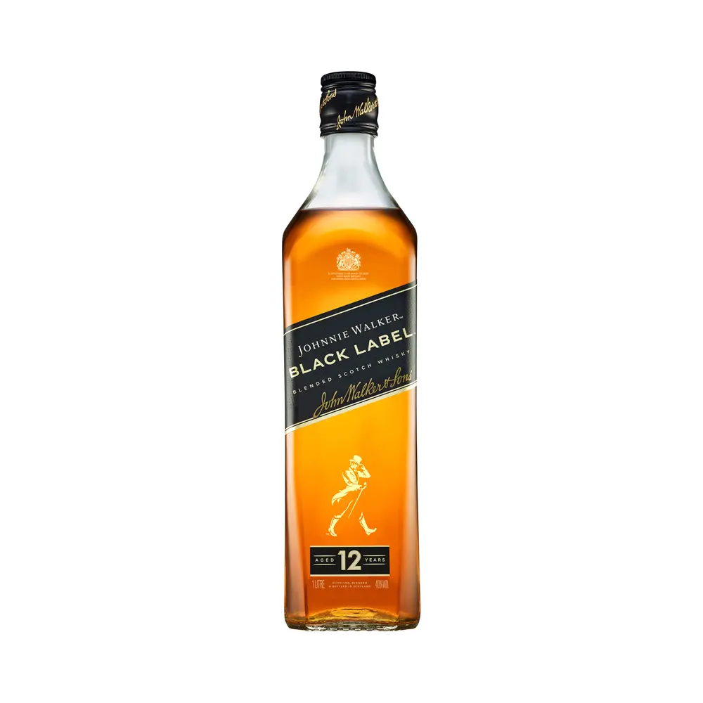 P10028-1.webp Whisky Johnnie Walker Black Label 1 Litro - Imagen 1