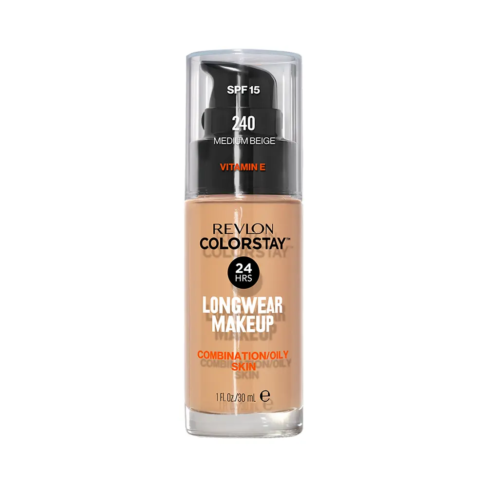 P1235469.webp Base Liquida Revlon Colorstay Combination Oily Skin FPS15 240 Medium Beige 30ml - Imagen 1
