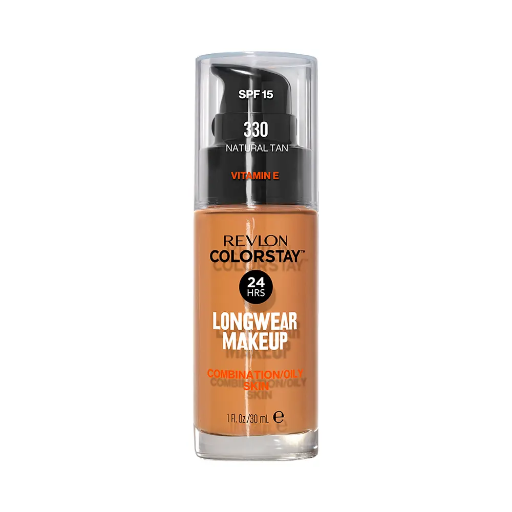 P1235504.webp Base Liquida Revlon Colorstay Combination Oily Skin FPS15 330 Natural Tan 30ml - Imagen 1