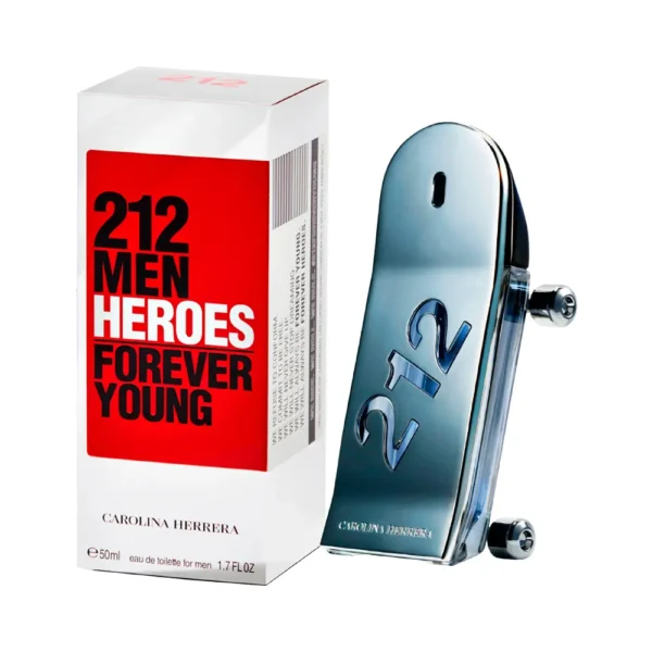 Perfume Carolina Herrera 212 Men Heroes Forever Young EDT 50ml – Masculino - Imagen 1