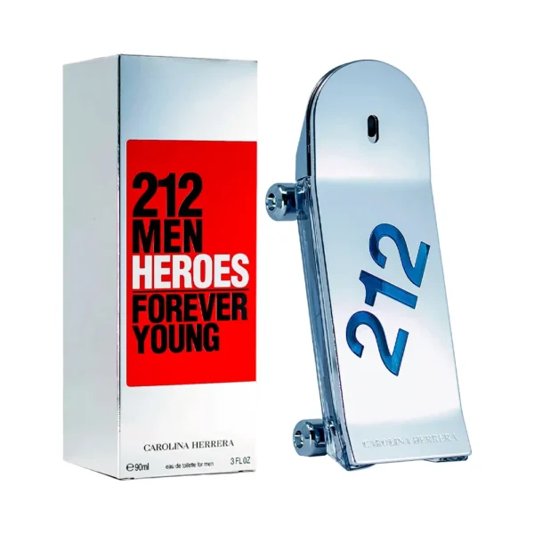 Perfume Carolina Herrera 212 Men Heroes Forever Young EDT 90ml - Masculino - Imagen 1