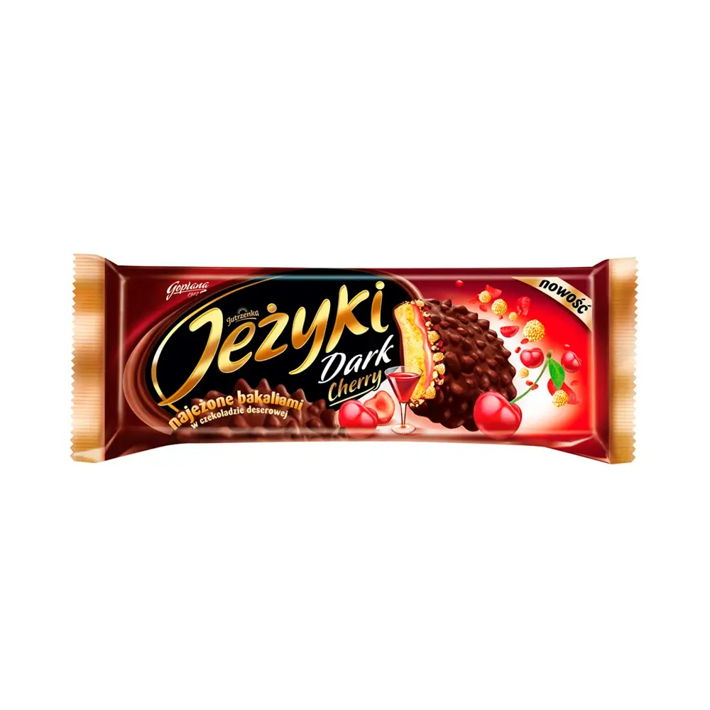P1248880.webp Chocolate Goplana Jezyki Dark Cherry 140gr - Imagen 1