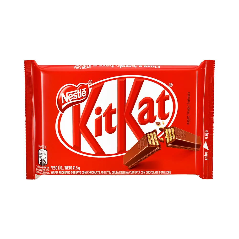 P1249705.webp Chocolate Kit Kat 4 Finger Leche 41,5gr - Imagen 1