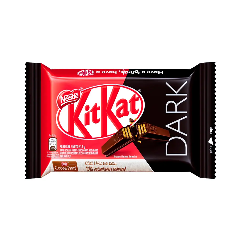 P1249706.webp Chocolate Kit Kat 4 Finger Dark 41,5gr - Imagen 1