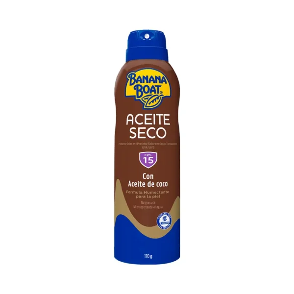 Aceite Seco Protector Solar Banana Boat FPS15 Spray 170g - Imagen 1