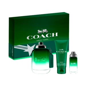 Kit Perfume Coach Green EDT 100ml + 15ml + Body Lotion 100ml - Masculino
