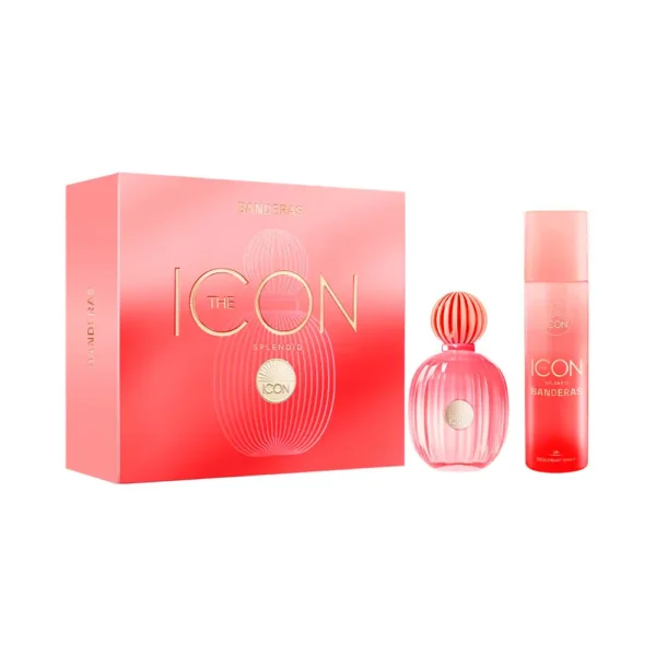 P1851433.webp Kit Perfume Femenino Antonio Banderas The Icon Splendid EDP 100ml + Desodorante 150ml - Imagen 1