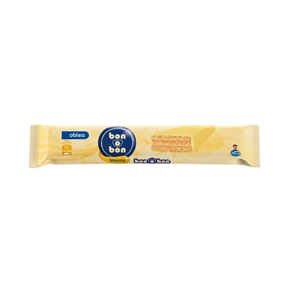 P25779.webp Chocolate Oblea Bon o Bon Blanco Arcor 30gr - Imagen 1