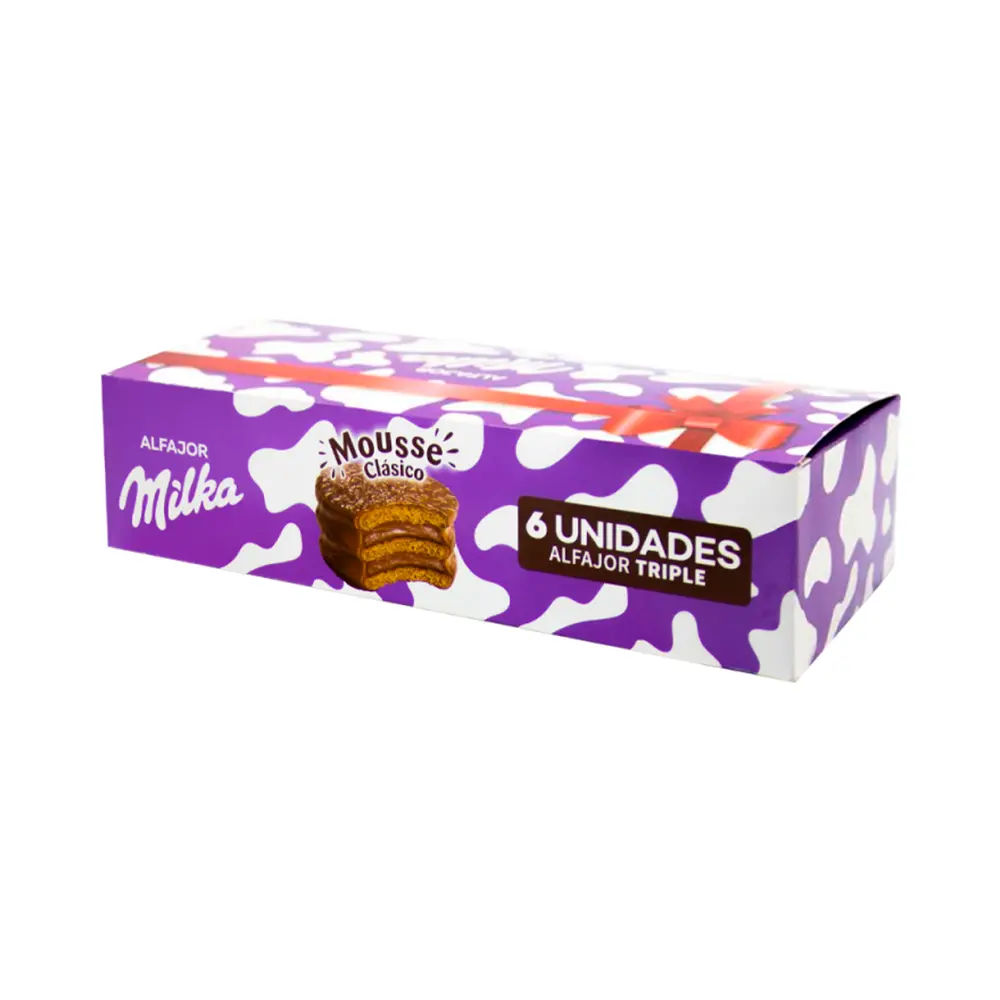 P38513.webp Alfajor Triple Mousse 6 unidades Milka - Imagen 1