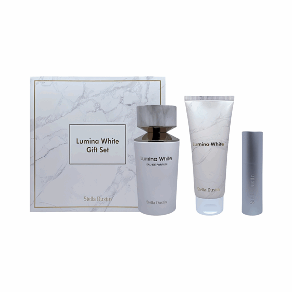 P8986107 Kit Stella Dustin Lumina White 3 en 1 - Perfume EDP 100ml + Loción Corporal 100ml + Refil Recargable 5ml - Imagen 1