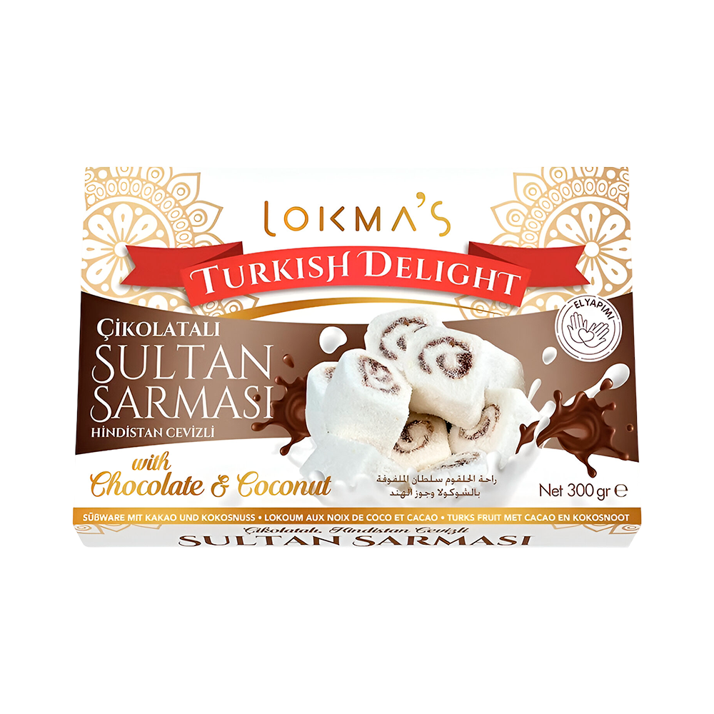 P8987352 Lokmas Delight Rolllos de Coco con Chocolate 300g - Imagen 1