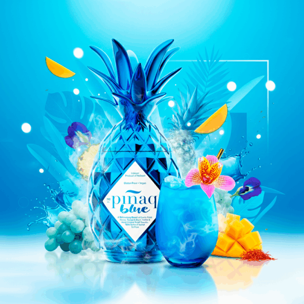 Licor Piñaq Blue Fruta Exótica 750ml - Imagen 4