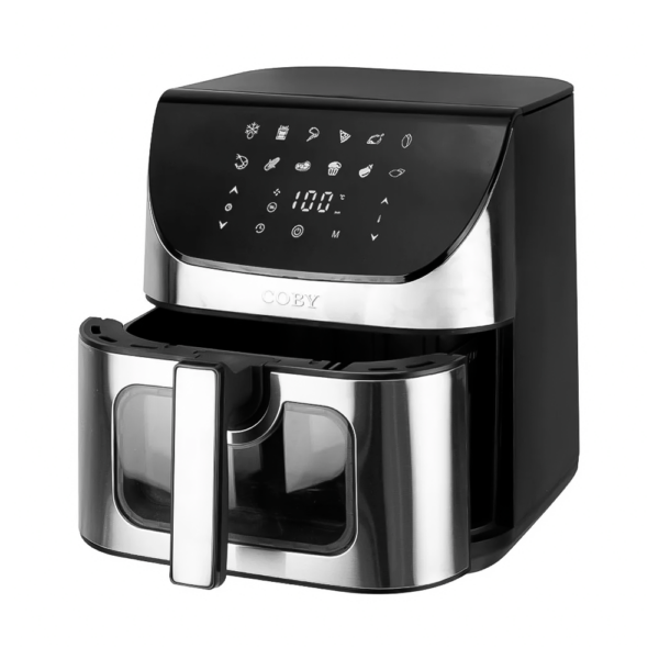Freidora Eléctrica Coby CY-AIRF 8LDH-DG-SS-W 1700W 110 V/60Hz - Imagen 2