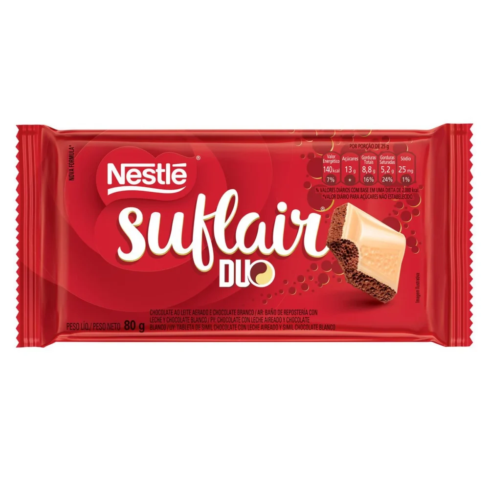 P1249703 Chocolate Nestle Suflair duo 80g - Imagen 1