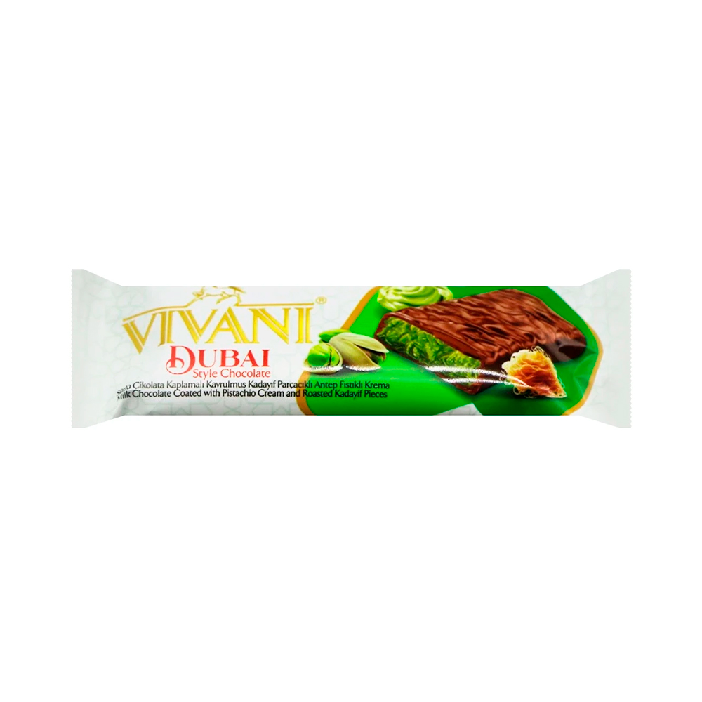 P8987368 Chocolate Vivani Extreme Dubai Pistacho 35g - Imagen 1