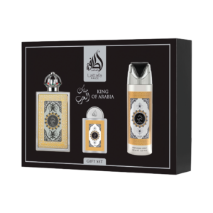 Kit Lattafa King Of Arabia Gitf Set EDP 100ml + Deo 200ml +20ml