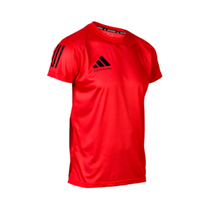 Remera Adidas kickboxing ADIKBTS100 - Rojo/Negro