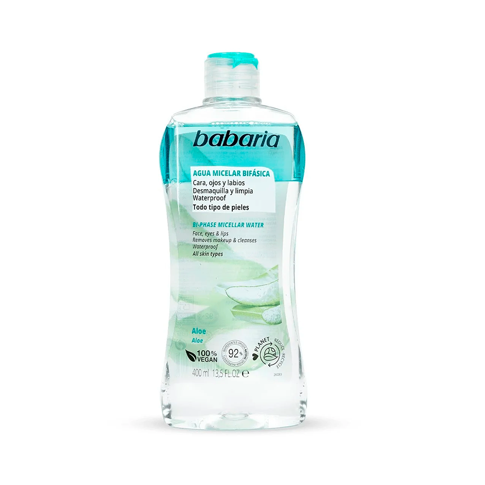 P8979206 Agua Micelar Bifásica con Aloe Vera Babaria - Imagen 1