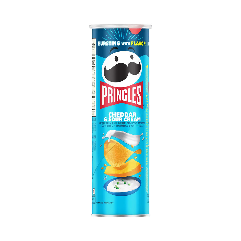 P8983237 Papas Fritas Pringles Cheddar Sour Cream 158g - Imagen 1