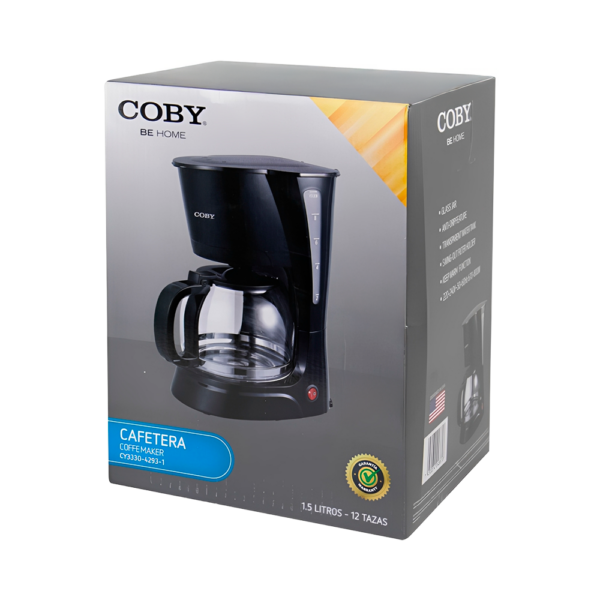 Cafetera Eléctrica Coby CY3330-4293-1  750W 1.5L - 110V / 60Hz - Imagen 2