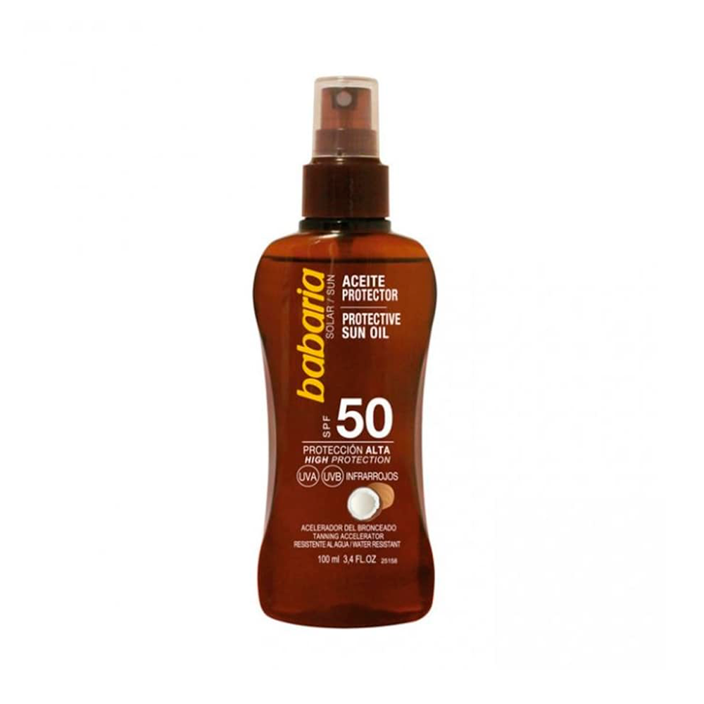 P8989264 Aceite Protector Coco SPF50 Babaria - Imagen 1