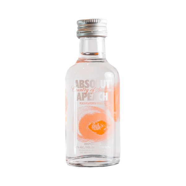 Vodka Absolut Miniatura Apeach - 50ml - Imagen 1