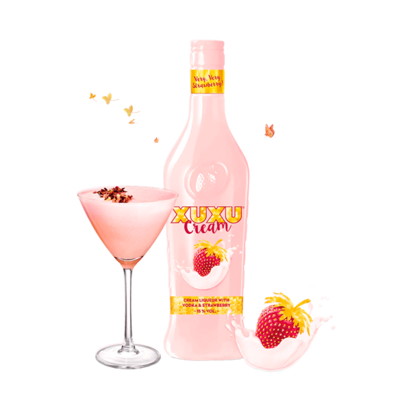 Vodka Xuxu Cream Strawberry - 700ml - Imagen 2