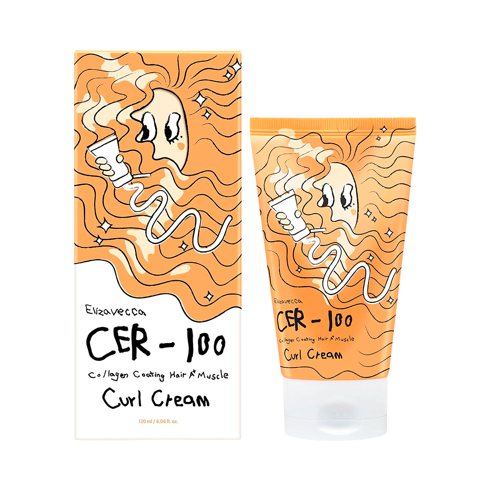 P8990337-1 Máscara Capilar Elizavecca CER-100 Collagen Coating Hair A+ Muscle Curl Cream - 120ml - Imagen 1