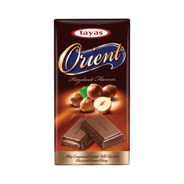 Barra de Chocolate Tayas Orient Sabor Avellana - 80g - Imagen 1