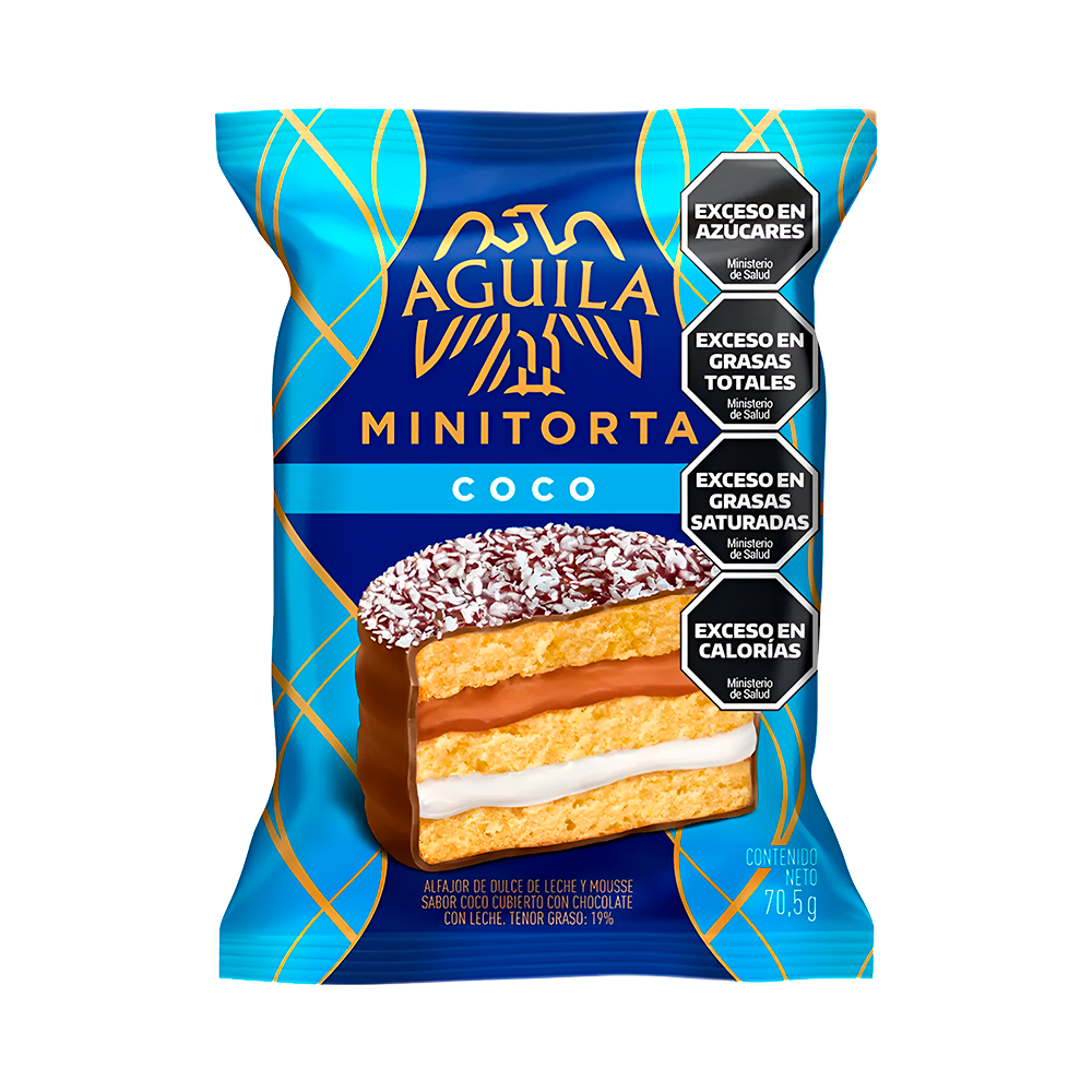 P8983365 Alfajor Aguila Mini Torta Coco - 70.5g - Imagen 1
