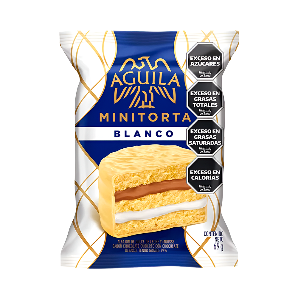 P8983734 Alfajor Aguila Mini Torta Blanco - 69g - Imagen 1