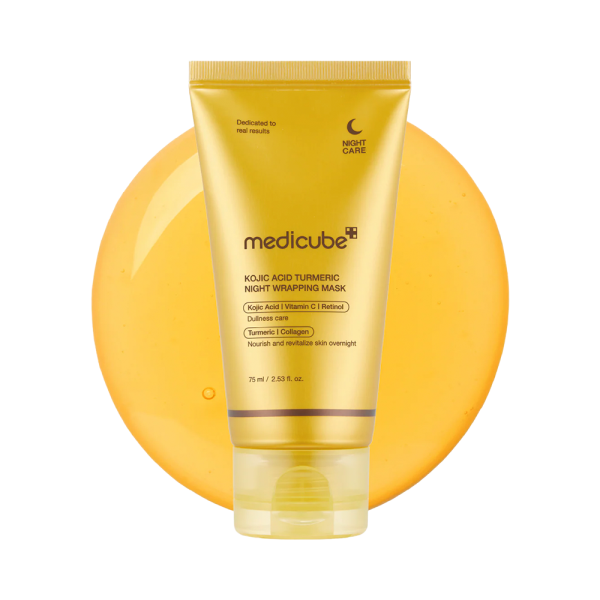 Mascarilla Facial Medicube Kojic Acid Turmeric Night Wrapping Mask - 75ml - Imagen 2