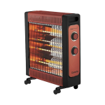 Estufa Eléctrica Cuarzo Quanta Heat Master QTEEC220 2200W - Rojo/Negro