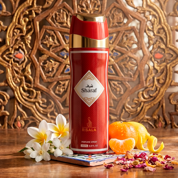 Body Spray Risala Sharaf 200ml – Unisex - Imagen 2