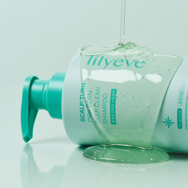Shampoo Lilyeve Scalp Turn Cica PDRN Deep Clean - 500ml - Imagen 3