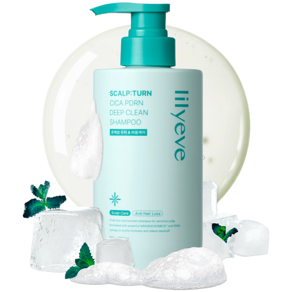 Shampoo Lilyeve Scalp Turn Cica PDRN Deep Clean - 500ml - Imagen 2