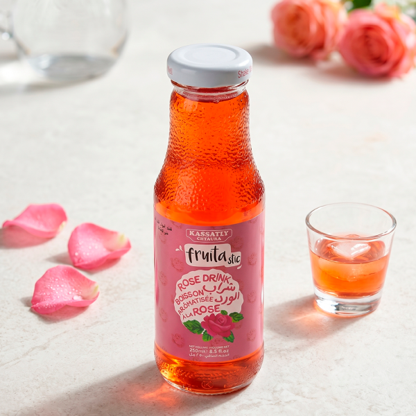 Bebida de Rosas Kassatly Chtaura Fruitastic Rose Drink - 250ml - Imagen 2