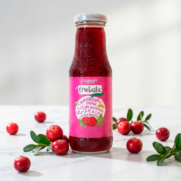 Bebida de Arándanos Kassatly Chtaura Fruitastic Cranberry - 250ml - Imagen 2