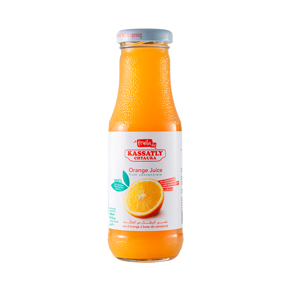 P8991702 Jugo de Naranja Kassatly Chtaura Fruitastic Orange - 250ml - Imagen 1