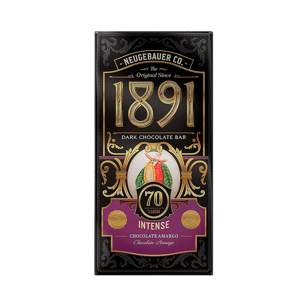 P8991725 Barra de Chocolate Neugebauer 1891 Intenso 70% Cacao - 90g - Imagen 1