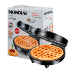 Wafflera Mondial Pratic Waffle GW-01 1200W - Negro
