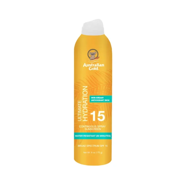 P1248983.webp Protector Solar Australian Gold Continuo Spray SPF15 170g - Imagen 1
