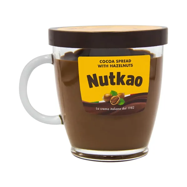 P1249739.webp Crema de Cacao y Avellana Nutkao Taza 330g - Imagen 1